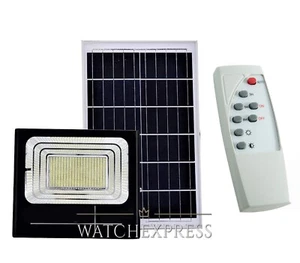 Faro LED Solare 100W con Pannello, Illuminazione Esterna Potente e Impermeabile - Foto 1 di 6