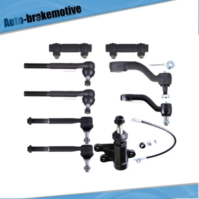 9X For 1993-1999 97 98 Chevy GMC C1500 C2500 C3500 Tie Rod Ends Pitman Idler Arm - Image 1 of 4