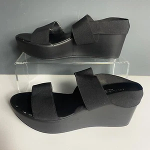 Rapisardi - Ladies Wedge Sandal - Black - Size 6 /39 - Picture 1 of 6