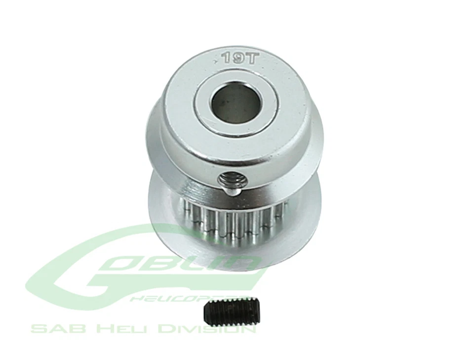 SAB Goblin Helicopter Aluminum Motor Pulley 19T SABH0501-19-S - Goblin 380 - Image 1 of 1