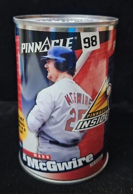 MARK McGWIRE 1998 PINNACLE INSIDE ⚾️Baseball Card In A Can⚾️Sealed 10 Card Can - Image 1 of 4