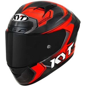 CASCO MOTO HELM INTEGRAL 22.06 KYT NZ RACE CARBON COMPETITION SCHWARZ ROT TG S - Bild 1 von 7