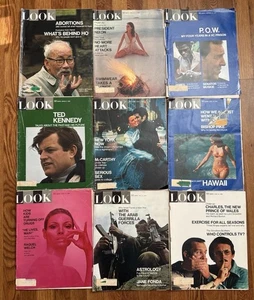 Lot Of 9 LOOK Magazines Jan-June 1969 - Bild 1 von 10