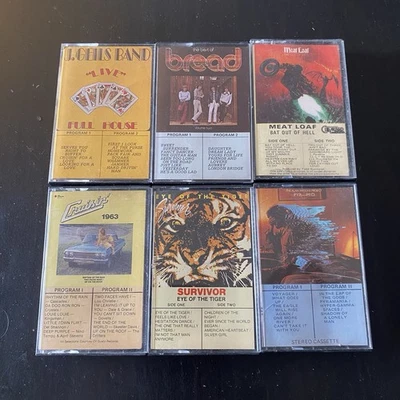 Rock Cassette Tape Bundle Meat Loaf Survivor Bread Alan Parsons Lot of 6 - Image 1 of 4