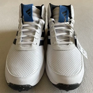 Adidas S2G SL Mid Men Size 12 Spikeless Golf Shoe Cloud White Black - Picture 1 of 10