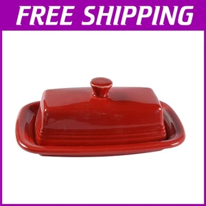 Extra Large Butter Keeper - Microwave/Oven Safe - Scarlet - Picture 1 of 3