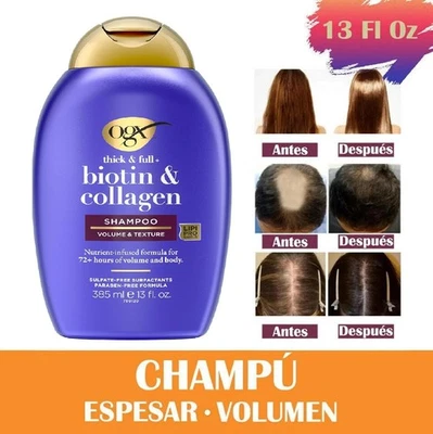 Tratamiento Para La Caida Del Cabello Champú Crecer Pelo Biotina Y Colageno!! Foto 1 de 4