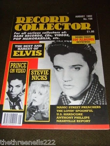 RECORD COLLECTOR #156 - PRINCE - STEVIE NICKS - AUG 1992 - Picture 1 of 1