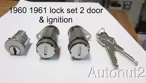 1960 1961 Dodge Plymouth Chrysler DeSoto lock set ignition 2 door locks NOS - Bild 1 von 3
