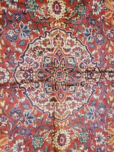 Red floral Boho Kilim Runner Area Rug carpet Germany Bohemian Moroccan Turkish