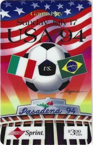 TK 303b Telefonkarte/Phonecard Sprint $3 Game Day World Cup Soccer Championship  - Bild 1 von 1