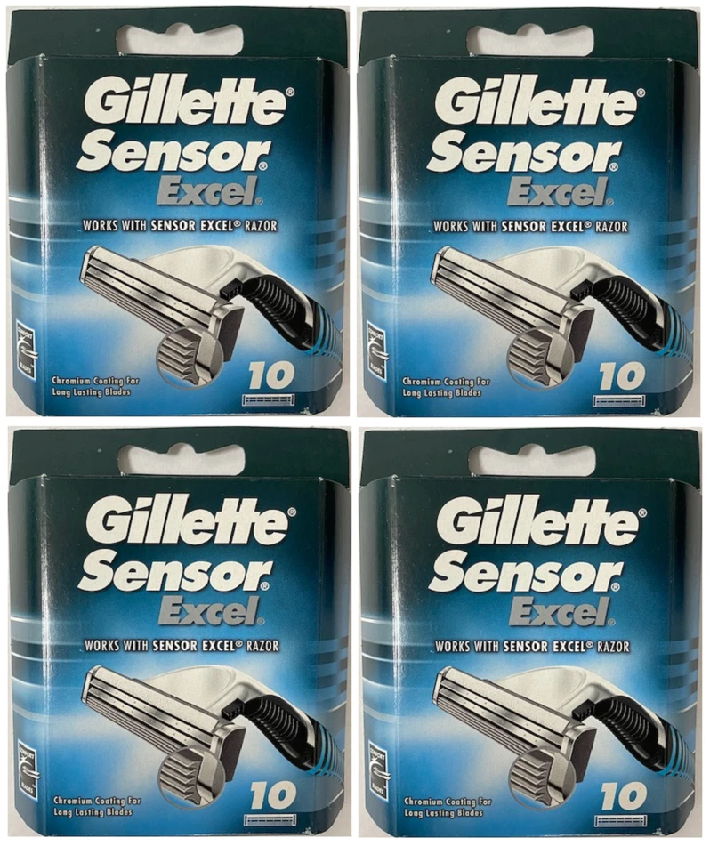 Gillette Sensor Excel Razor Blades - 40 Cartridges - Image 1 of 1