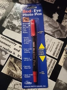 Vintage Red-Eye Photo Pen from Pioneer with Dual Felt Tips - Picture 1 of 2