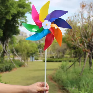 Garden Yard Party Outdoor Windmill Wind Spinner Ornament Decoration Kids HTB-*- - Picture 1 of 6