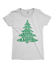 T-shirt ajusté arbre de Noël typographie filles mignon idée cadeau de Noël