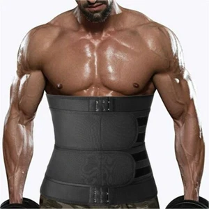 Men's Waist Trainer Corset Sauna Trimmer Belts Sweat Body Shaper Weight Loss US - Picture 1 of 16