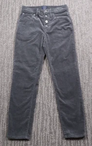 J. Pantalones de mezclilla con botón de pana crew para mujer 24P gris rascacielos ajustados años 90 - Imagen 1 de 8