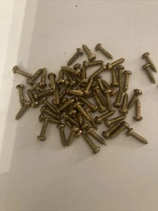 50 Brass Screws For Grover Schaller Ping Guitar Machine Heads Tuners - Picture 1 of 3