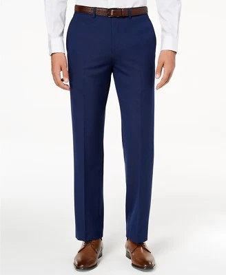 $275 Ryan Seacrest 33w 30l Men Blue Modern Fit Suit Stretch Dress Trousers Pants - Image 1 of 4
