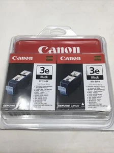 CANON Black Printer Ink Cartridge BCI-3e 2-Pack Pixma Twin Pack New Sealed - Picture 1 of 5