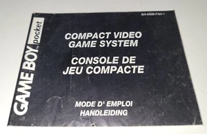 Anleitung - Nintendo Game Boy Pocket - Kompakte Spielkonsole - FAH-1 - Guter Zustand - Bild 1 von 3
