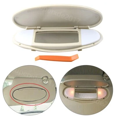 Beige Sonnenblende Spiegel Set Für Mini Cooper R55 R56 R57 R58 R59 R60 2007-2014 - Image 1 of 4