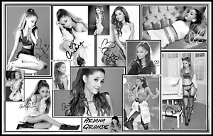 Imagen de lienzo de algodón Ariana Grande, firmada, desnuda, collage. Edición limitada (AG-4a) - Imagen 1 de 1