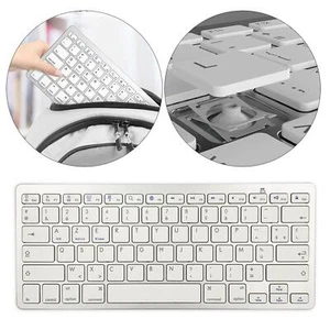 Wireless German Keyboard Multi-Functional for IOS/Android/Windows Laptop TV - Picture 1 of 12