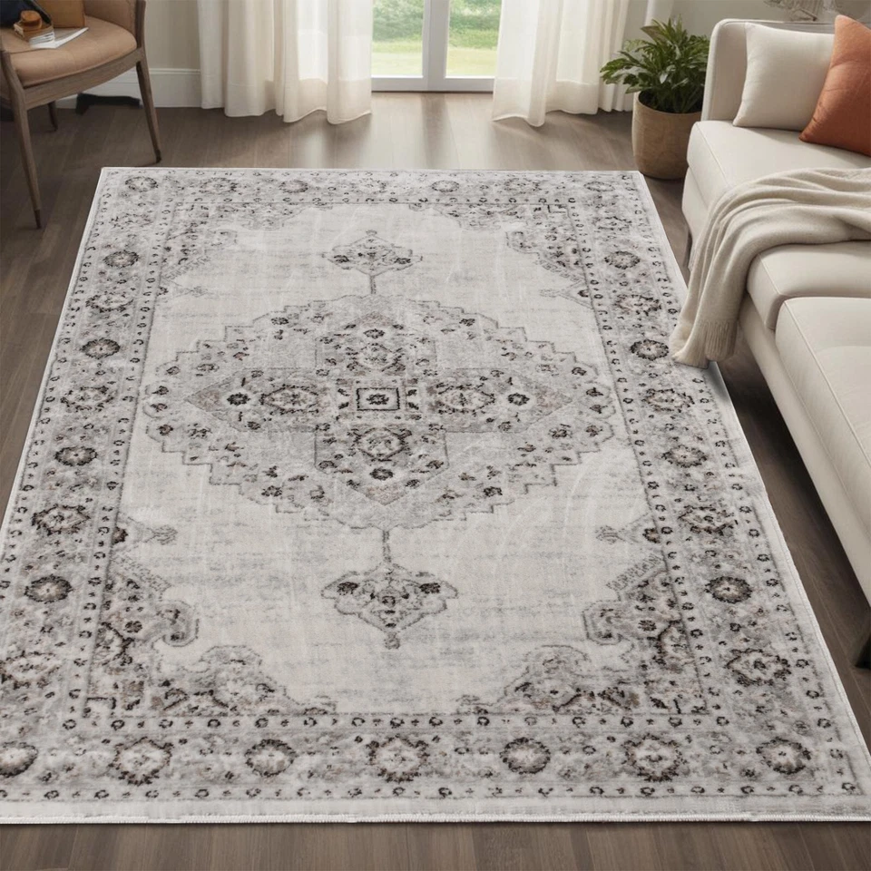 Demelza Vintage Traditional Oriental Medallion Indoor Area Rugs Or Runner Rug - Image 1 of 1