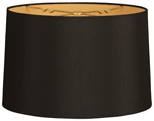 Royal Designs Inc Lamp Shade Shallow Drum Hardback Shade Various Colors & Sizes
