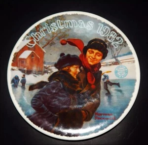 Knowles Norman Rockwell Bradford Wechselteller Christmas Courtship 1982 #11234J - Bild 1 von 10