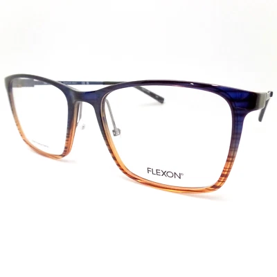 Flexon EP8011 418 Azul Marino Ámbar Gradiente 53mm con Almohadillas para Nariz Nuevos Marcos Auténticos Foto 1 de 4