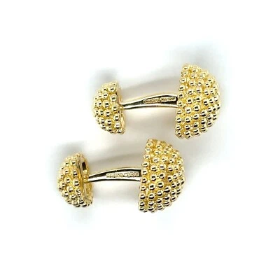 Gemelos David Webb Bead en oro amarillo de 18k 22,22 gramos Foto 1 de 4