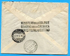 MINISTERO DELLE COLONIE / GOVERNO DELLA CIRENAICA / SERVIZI POSTALI ELET(283926) - Imagen 1 de 2