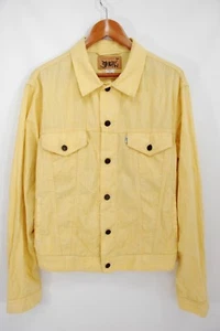 Levi’s X Opening Ceremony Yellow Chambray Trucker Jacket Cotton Large L - Picture 1 of 6