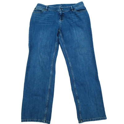 JJill Women Capri Jeans 10P Boyfriend Relaxed Fit Cotton Medium Wash Spring - Image 1 of 4