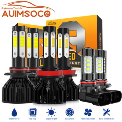 For Dodge Ram 5500 4500 2011-2017 2018 6x Combo LED Headlights +Fog Lights Bulbs - Image 1 of 4