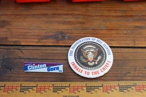 INAUGURACIÓN AL JEFE CLINTON + BOTÓN CAMPAÑA EXTRA 3" - Imagen 1 de 1