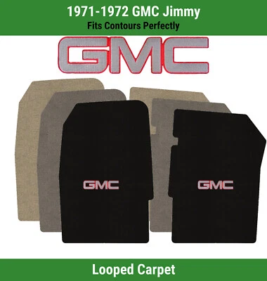 Alfombrillas delanteras Lloyd Classic Loop para GMC Jimmy '71-72 con plata/rojo GMC 1 Foto 1 de 4