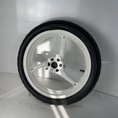 Suzuki GSX-R 600 750 1000 2011 2024 rueda delantera 05-08 llanta blanca *doblada* Foto 1 de 4