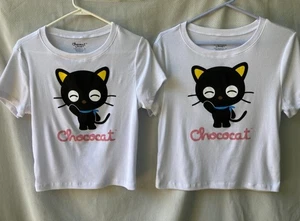 Chococat Shirt Kitten T Shirt L or XL Crop Top Sanrio Hello Kitty Pet Cat Friend - Picture 1 of 4