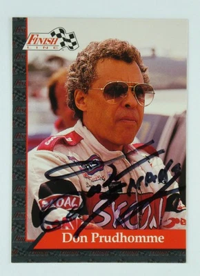 Don Prudhomme Signed 1993 Finish Line Trading Card #36 NHRA Autographed HOF - Image 1 of 3