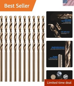 10 Stück 5/64 Zoll Kobalt Bohrer - ultimative Präzision für Edelstahl & mehr - Bild 1 von 8