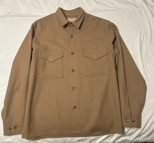 Vintage Filson Tan Virgin Wool Jac Shirt Size 42 Style 90 Made In USA - Picture 1 of 6