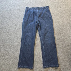Soft Surroundings Jeans Damen Large Petite Blue Straight Leg Pull On Capsule - Bild 1 von 8