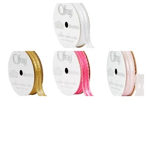 Cinta Offray, Cinta Transparente Kendra de 5/8 pulgadas, 9 pies Varios Colores Nueva - Imagen 1 de 5