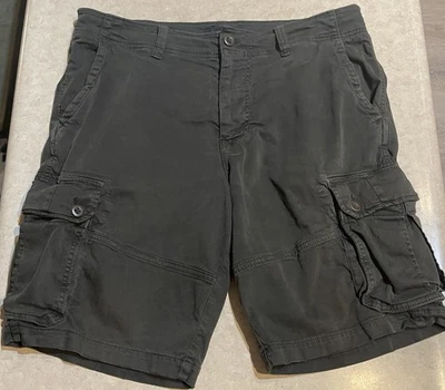 American Eagle Outfitters Classic Fit Cargo Shorts Mens Size 36 Olive Green - Image 1 of 4