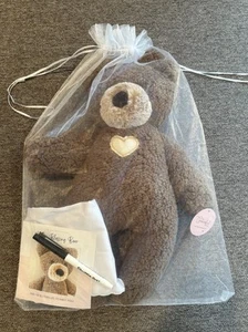 NWT Graceful Goose Cocoa Blessing Bear Brown Sherpa Pocket Back Kit - Picture 1 of 4