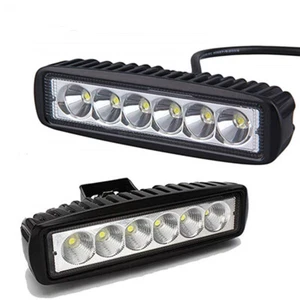 18W 6 LED Car LED Work Light DRL Spotlight Auto Offroad SUV Truck Headlights - Picture 1 of 8