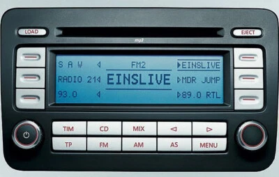 VW RCD500 MP3 original Autoradio 6 fach CD Wechsler Passat B6 Touran Golf V EOS - Bild 1 von 4